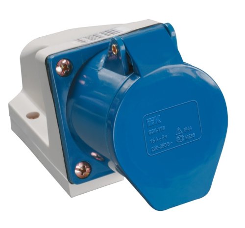 Розетка кабельная накладная IEK КНР ССИ-133 63А 2Р+PE 230В IР54 синий фото Розетка кабельная накладная IEK КНР ССИ-133 63А 2Р+PE 230В IР54 синий картинка